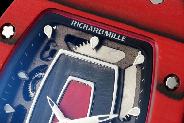 Richard Mille RM07-01 Racing Red Carbon Black Rubber Strap 46mm Ladies Watch - Image 4