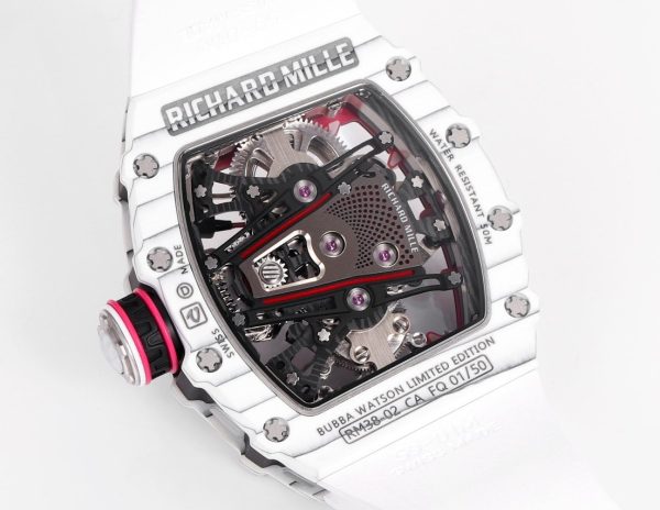 Richard Mille RM 38 02 Bubba Watson Tourbillon White Case Rubber & Fabric Strap - Image 8