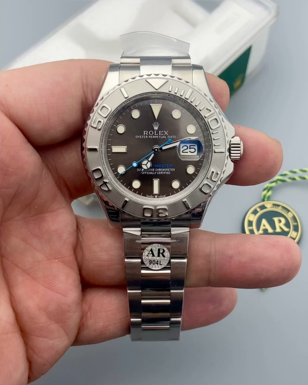 Rolex Yacht Master 116622 Stainless Steel Grey Dial 40mm Mens Replica Watch - Image 2