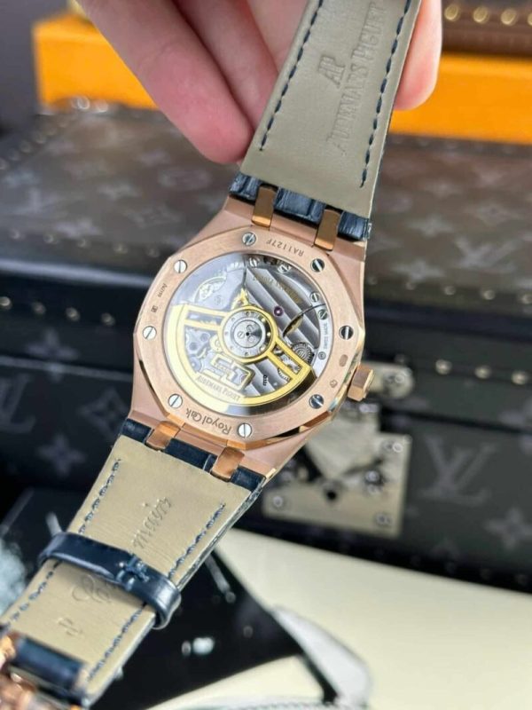 Audemars Piguet Royal Oak 15510OR 50th Anniversary Blue Dial Leather Best Replica APSF 41mm - Image 7