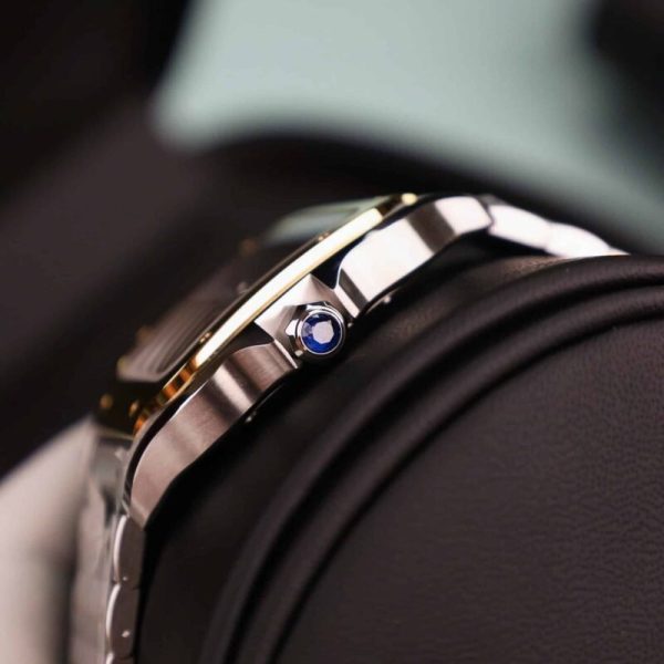 Cartier Santos De Cartier CRW2SA0030 Two Tone Grey Dial Large Model Best Replica BVF 39.8mm - Image 10