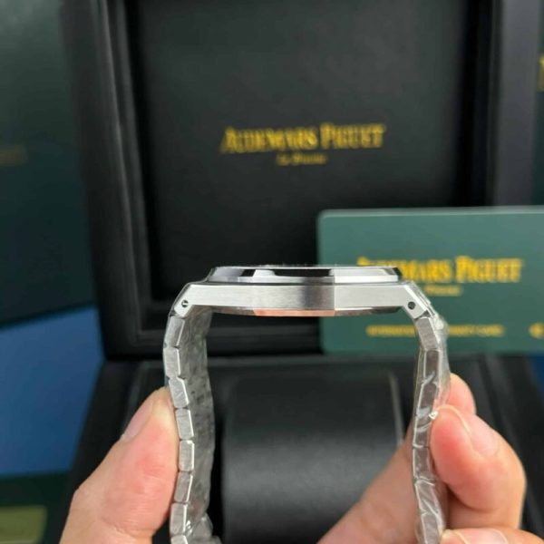 Audemars Piguet Royal Oak 15410BC Frosted Gold Blue Dial Best Replica APSF 41mm - Image 7