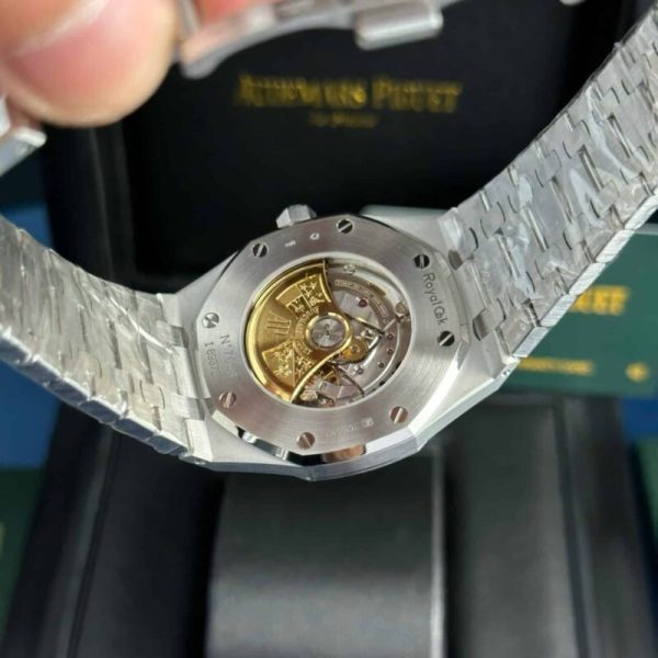 Audemars Piguet Royal Oak 15410BC Frosted Gold Blue Dial Best Replica APSF 41mm - Image 9