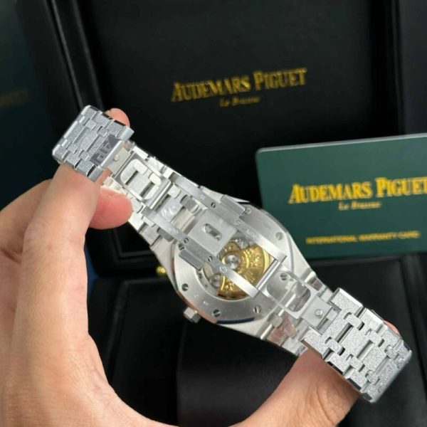 Audemars Piguet Royal Oak 15410BC Frosted Gold Blue Dial Best Replica APSF 41mm - Image 10
