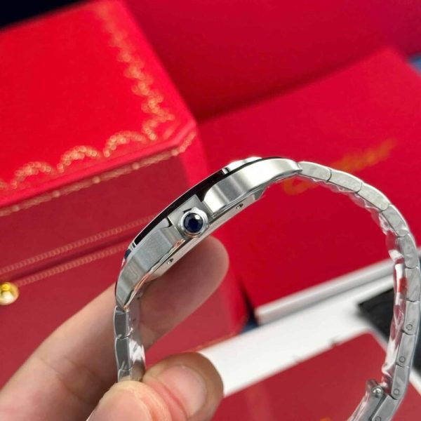 Cartier Santos WSSA0064 Brown Dial Large Model Best Replica BVF 39.8mm - Image 5