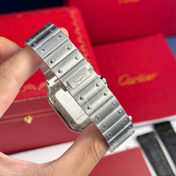 Cartier Santos WSSA0064 Brown Dial Large Model Best Replica BVF 39.8mm - Image 8