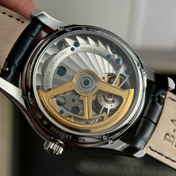 Jaeger-LeCoultre Master Ultra Thin Tourbillon Blue Dial Leather Best Replica APSF 40mm - Image 9